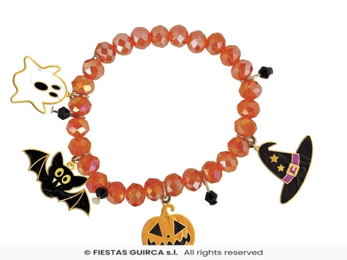 BRACCIALE CON FIGURE ARANCIO