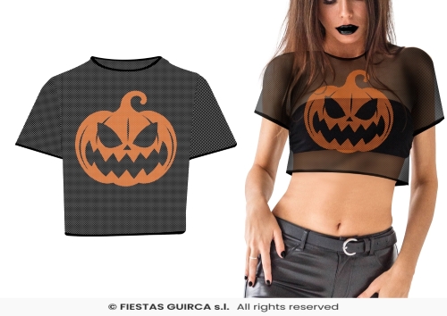 T-SHIRT RETE ZUCCA