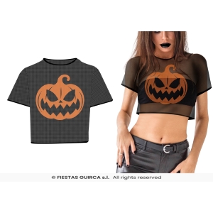 T-SHIRT RETE ZUCCA