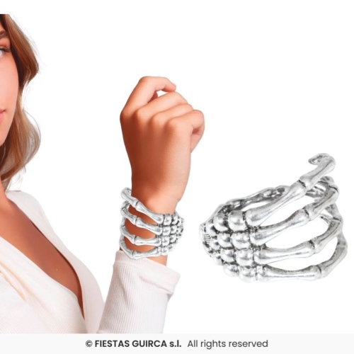 BRACCIALETTO SCHELETRO METALLICO - ARGENTO