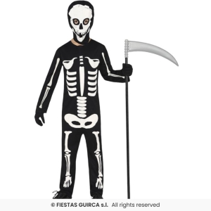 COSTUME SCHELETRO SKELETON TAGLIA 10-12 ANNI