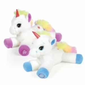 UNICORNO CHE SI ILLUMINA L35 CM - 2 COLORI ASSORTITI
