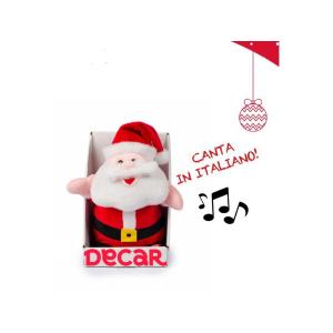 BABBO NATALE H25 CM CON LUCI, MOVIMENTI E CANZONI IN ITALIANO