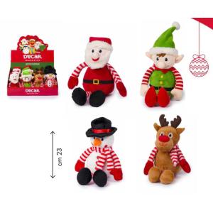SOGGETTI NATALE L23 CM 4 MODELLI ASSORTITI GAMBE LUNGHE