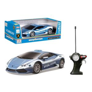 AUTO RADIO COMANDATA RC LAMBORGHINI HURACAN POLIZIA SCALA 1:24