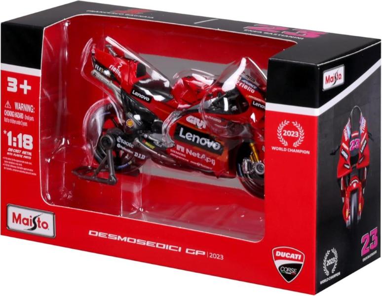 MOTO DUCATI LENOVO TEAM 2023 BAGNAIA #1 IN SCALA 1:18