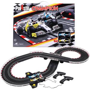 POLISTIL CHAMPION - PISTA ELETTRICA CON 2 SLOT CAR DA CORSA IN SCALA 1:43