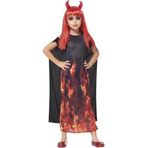 COSTUME DIAVOLESSA INFUOCATA TAGLIA 9-10 ANNI