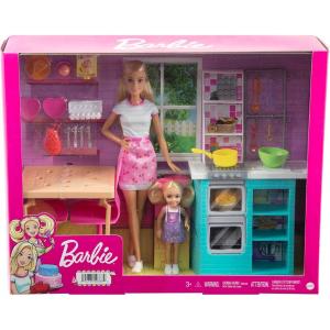 BARBIE E CHELSEA SISTER BAKING PLAYSET - 3+ ANNI