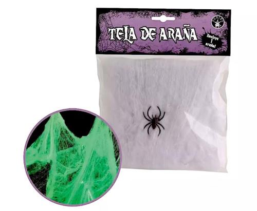 MINI RAGNATELA BIANCA FOSFORESCENTE - EXP_6190