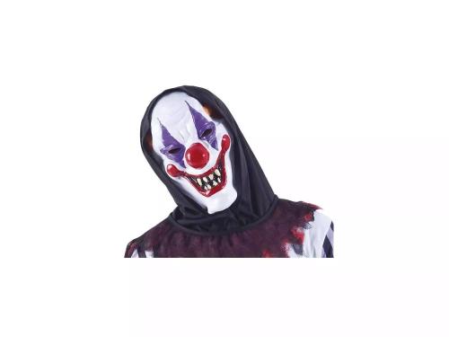 MASCHERA CLOWN PAZZO CON CAPPUCCIO - EXP_6190