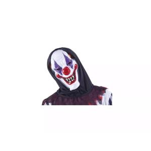 MASCHERA CLOWN PAZZO CON CAPPUCCIO - EXP_6190