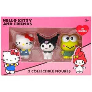 HELLO KITTY 3D GOMME DA CANCELLARE 3 PEZZI