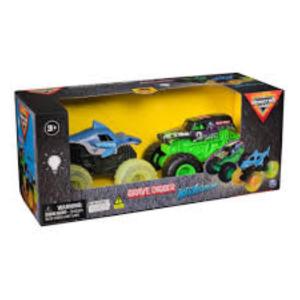 MONSTER JAM 1:43 2-PACK (GLOWING & LIGHTS)