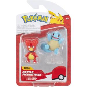POKEMON BATTLE FIGURE - MAGBY E SQUIRTLE