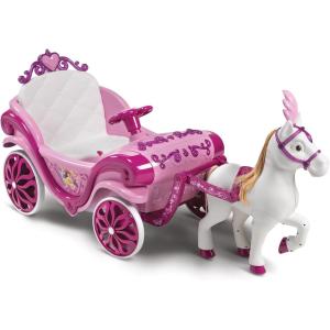 CARROZZA ELETTRICA DELLE PRINCIPESSE CON CAVALLO LITHIUM