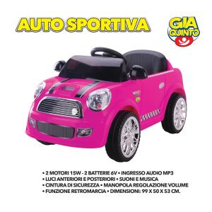 AUTO SPORTIVA RC 12V - ROSA