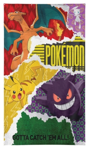 POSTER - DECORAZIONE DA MURO - POKEMON GOTTA CATCH' EM ALL - 125X85 CM