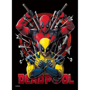 PUZZLE 3D DEADPOOL E VOLWERINE 500 PZ