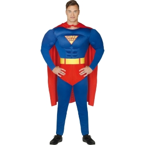 COSTUME SUPER HERO SUPERMAN TAGLIA L 52-54