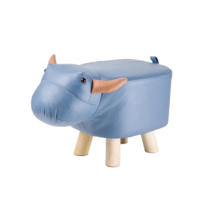 SGABELLO POUF TORO IN ECOPELLE 50X24X28 CM