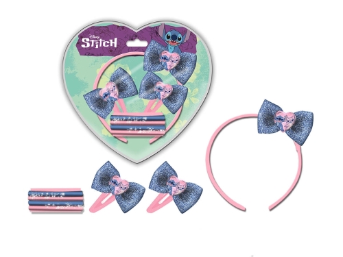 SET ACCESSORI CAPELLI STITCH