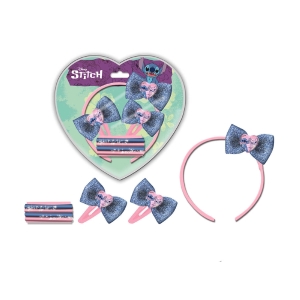 SET ACCESSORI CAPELLI STITCH