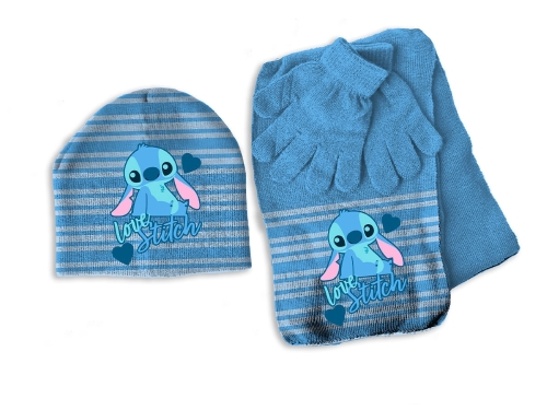 SET CAPPELLO + SCIARPA + GUANTI STITCH