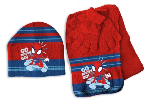 SET CAPPELLO + SCIARPA + GUANTI SPIDEY