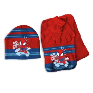 SET CAPPELLO + SCIARPA + GUANTI SPIDEY