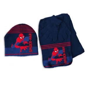 SET CAPPELLO + SCIARPA + GUANTI SPIDERMAN