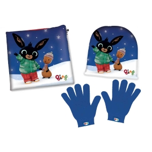 SET CAPPELLO + SCALDACOLLO + GUANTI BING