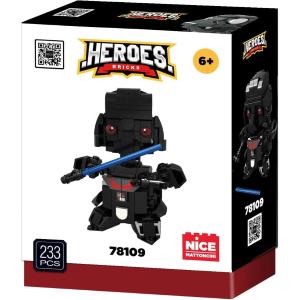 HEROES BRICKS SOLDATO NERO CAPO OSCURO STAR WARS
