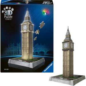 PUZZLE 3D ICONICS BIG BEN LED 