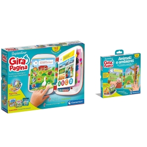 SAPIENTINO GIRA PAGINA LIBRO RACCONTASTORIE ELETTRONICO + LIBRO IN OMAGGIO ANIMALI E AMBIENTI