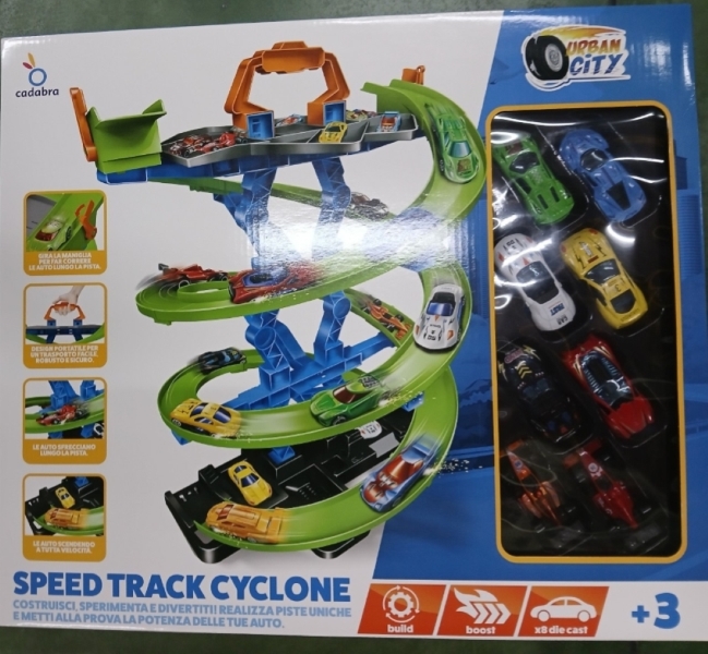 URBAN CITY SPEED TRACK CYCLONE E 8 VEICOLI IN DIE-CAST