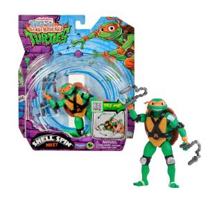 TMNT TARTARUGHE NINJA PERSONAGGI SHELL SPIN - MICHELANGELO
