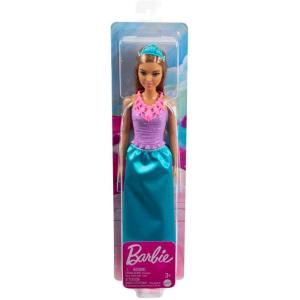 BARBIE DREAMTOPIA - PRINCIPESSA CON MARRONI E VESTITO VIOLA E AZZURRO