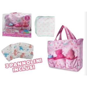 BIRBY BORSA CAMBIO CON PANNOLINI ED ACCESSORI