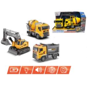 URBAN CITY 3 VEICOLI CANTIERE SUONI E LUCI