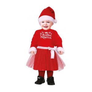 COSTUME CHRISTMAS PRINCESS BABY BIMBA TAGLIA 12-18 MESI