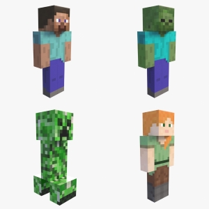 MINECRAFT SERIE 2 3D PACK 1 PERSONAGGIO