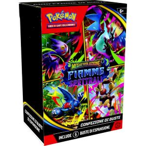 CARTE POKEMON - BUNDLE BOX 6 BUSTINE FIAMME SPETTRALI BUNDLE