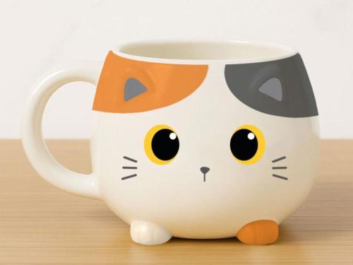 TAZZA CHUNKY ORANGE CAT GATTO ARANCIONE