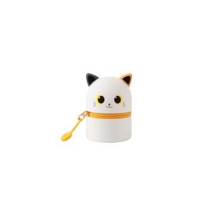 MINI ASTUCCIO IN SILICONE ORANGE CAT GATTO ARANCIONE