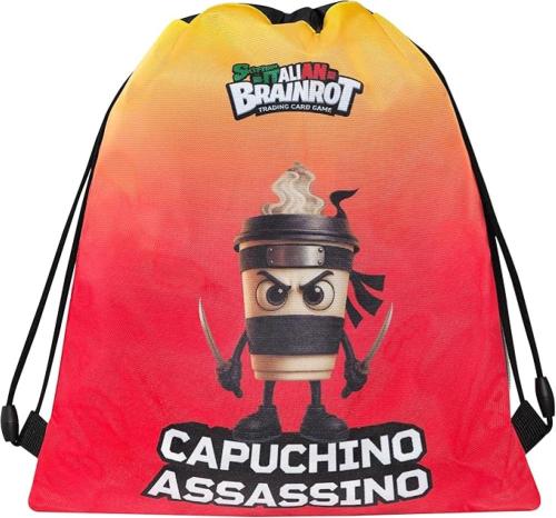 ZAINO SACCA COULISSE CON TASCA CAPPUCCINO ASSASSINO SKIFIDOL ITALIAN BRAINROT