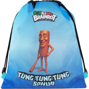 ZAINO SACCA COULISSE CON TASCA TUNG TUNG TUNG SAHUR SKIFIDOL ITALIAN BRAINROT