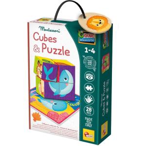 MONTESSORI LEGNO CUBES AND PUZZLE
