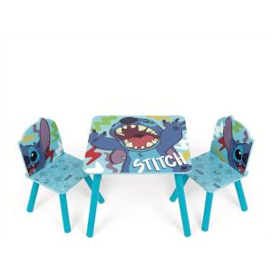 TAVOLO E SEDIE IN LEGNO DISNEY STITCH TAVOLINO