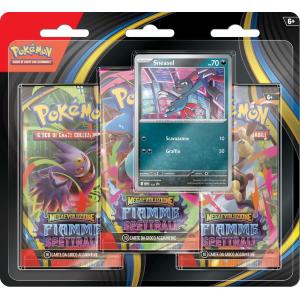CARTE POKEMON MEGAEVOLUZIONE FIAMME SPETTRALI SNEASEL 3 PACK BLISTER